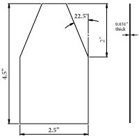 Beveled Cabinet Scraper